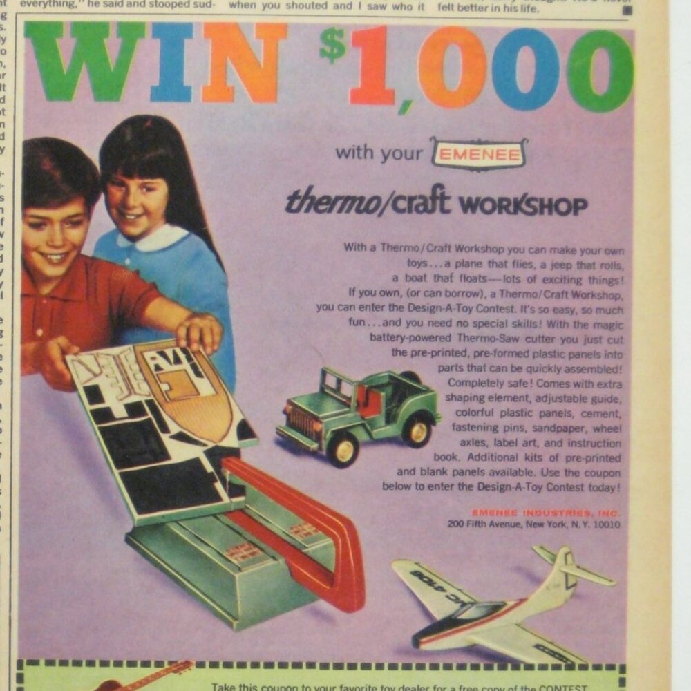 Win $1000 With Your Emenee Thermo Craft Workshop Advertisement MOD